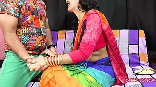 step Brother Sister XXX Anal sex in saree with clear hindi audio