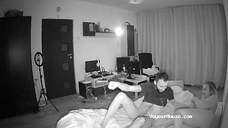 Wife gets cock in her pussy during bedtime by VoyeurHouse.com: Blowjob, Big Tits  Amateur Porn