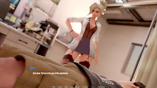 Overwatch XXX - Fucking Pink Lady's Pussy from Overwatch - Mercy's Route