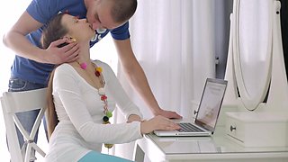 Ravishing Russian Nastya indulges in a wild MMF threesome