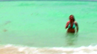 Horny Redhead with Big Natural Boobs Gets Fucked After a Nice Day at the Beach