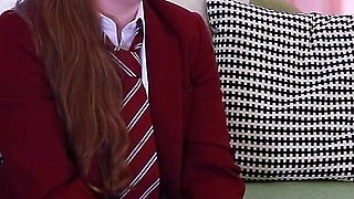Naughty Schoolgirl Ruby Gets Her Pussy Eaten and Sucks Cock