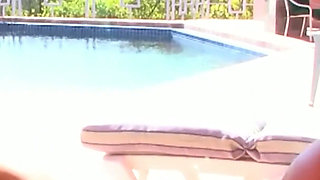 Poolside Latinas Move Inside for a Long Pussy Licking Session