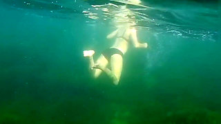 Swimming and Flashing in the Sea