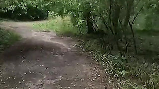 While Hiking I Saw a Stranger Tied up at a Cum Station, I Gave Him a Handjob