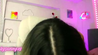 Amateur Webcam Teen Flashes Masturbates