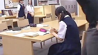 Teenager Has Bumped In The School Library And Pretends That It&amp;#039_s Her First Ever Time