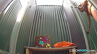 Czech Pool 52: Pierced Busty Beauty Gets Wet and Wild