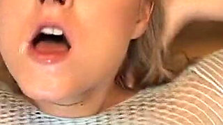 Blonde Nympho in Fishnets Gets Pussy Pounded Hard - Deep Thrust Creampie