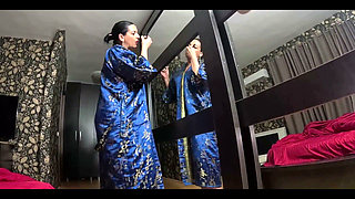 Slutty Geisha Fantasy Deep Throat, Satin Tease and Cum Play