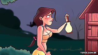 Early Morning Pee Turns Into Anal Surprise - Big Black Cock Anime Hentai