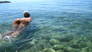 My Sexy Beauty Is Sunbathing on a Nudist Beach