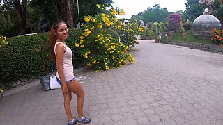 Crocodiles feeding and amateur Thai girlfriend ass spanking