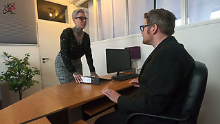 Hardworking Secretary Gets Fucked by Her Boss!