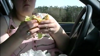 Huge Tits Wife Eats Burger and Fries and Drinks - Titty Gains