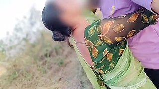 Desi Village Bhabhi Fucked Hard in Jungle by Devar, Indian Teen Tight Pussy Outdoor Sex, Hindi Audio