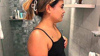 Stepsister Insecure About Her Small Tits Ends Up Fucking Her Stepbrother