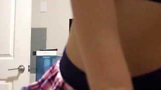 Sexy Collegegirl Makes Pathetic Teacher Cum Too Quickly -- Premature Humiliation