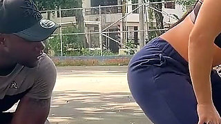 Coach Shows His BBC in the Park to Busty Silvana Lee - Xander Black