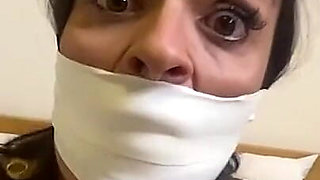 Beautiful Latina Tape Bound and Tape Wrap Gagged for Your Pleasure! (720p Fhd) *discounted!*