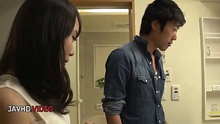 Naughty brunette JAV housewife craves intense passionate sex adventures today