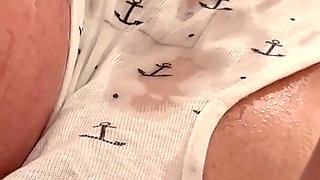 Oiled My Bigtits and Pierced Nipples and Masturbates with Silver Vibrator