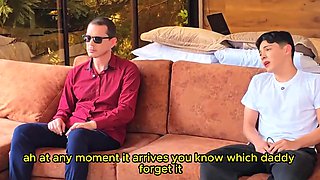 Stepson Fucks The New Maid Behind Blind Stepfather Back