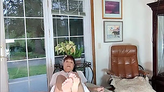 Fantasizing That You Are Fucking My Granny Hairy Pussy and Playing with My Butt Hole.