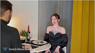 First Date Ended With Hot Sex In The Toilet With Lesya Moon
