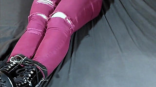 Blonde Adara Tied and Tickled