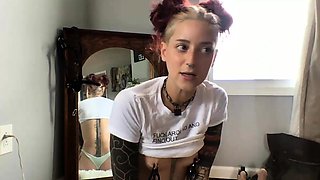 Close up teen masturbation