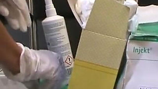 Humiliating small penis pinching