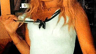 Blonde Slut Dancing