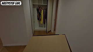 NO DOUGH FOR PIZZA - Ample Japanese COUGAR Pays With Her Butt
