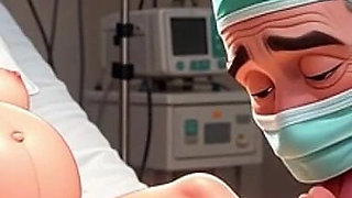 Doctor Licking Pregnant Feet in Operating Room - Fetish Session
