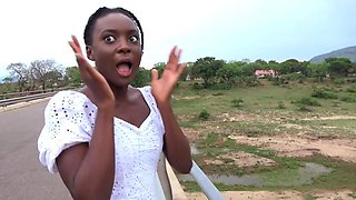 Sexy Natural Tits Black Hottie RAMMED ROUGH By Big White Cock American by AfricanGF: Porn