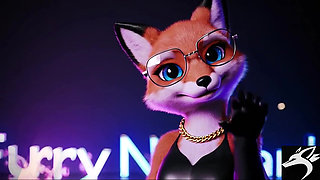 Foxes having fun in an unusual pose