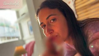 Amateur Spanish Teen Sandralydx Stunning Blowjob Cum in Mouth POV