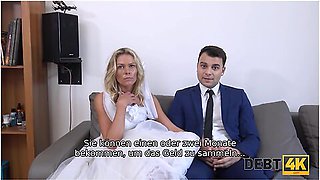 Big Debts Are The Reason Why The Girl Gets Fucked In The Presence Of The Groom