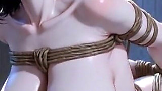 Extremely Skinny Woman Bound - Wet Hairy Pussy Needs Deep Fuck