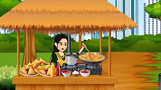 Indian village girl Meera gets hardcore anal sex with samosa seller Ayan in forest