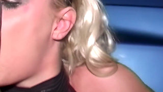 Blonde MILF Dogging Cum Slut Loz Lorrimar Sucks off Group of Strangers Cocks