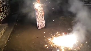 Indian Puja Bhabhi Having Sex On Diwali After Celebration Hardcore Having Blowjob60fps - Striptease