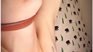 Wife Whips Girl With Belt Until I Cum In Her Pussy