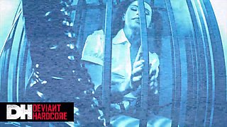 Brett Rossi dominates Caged Schoolgirl Megan Rain in hardcore fetish session