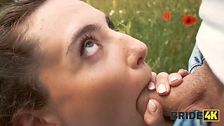 BRIDE4K. Sakura Hell ran away from her wedding and showed her tits to a strange shepherd: Porn