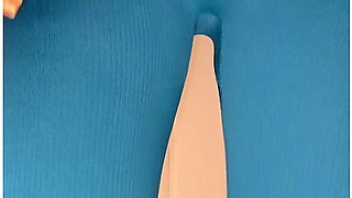 Pee Herself Next To A Closed Toilet! Took Off Leggings And Let Out A Hot Stream From Pussy!