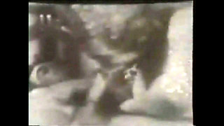 Hot Blonde MILF Sucks and Fucks a Big Vintage Cock (black and White Porn)