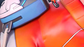 Tracer (overwatch) - Big Ass Blonde Craves BBC, Rough Deepthroat & Anal Creampie