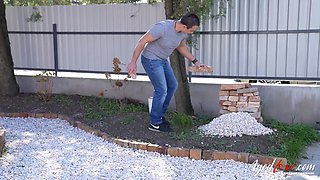 Beautifully Tanned Mature Lady Training Handy Stud in Ways of Love